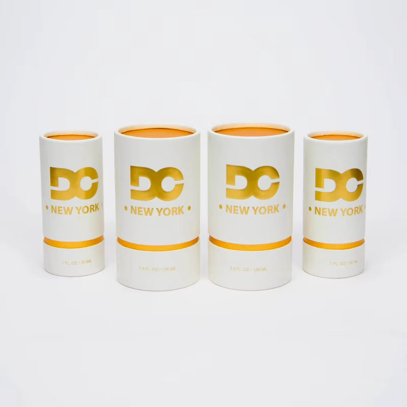 Curled Edge with Lined Gold Cardboard Tube Wholesale